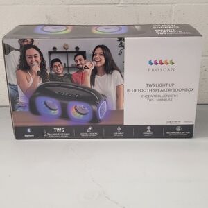 Black Bluetooth Speaker with LED Lights